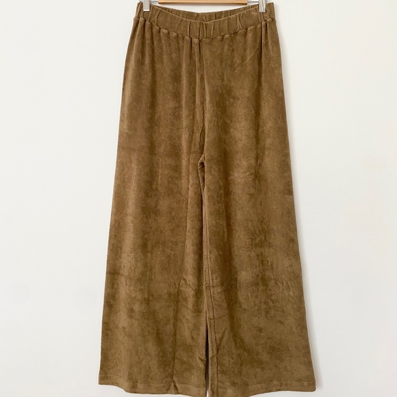 The simple folk wide leg terry trousers - Picture 2 of 5